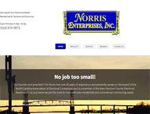 Tablet Screenshot of norrisenterprisesinc.net